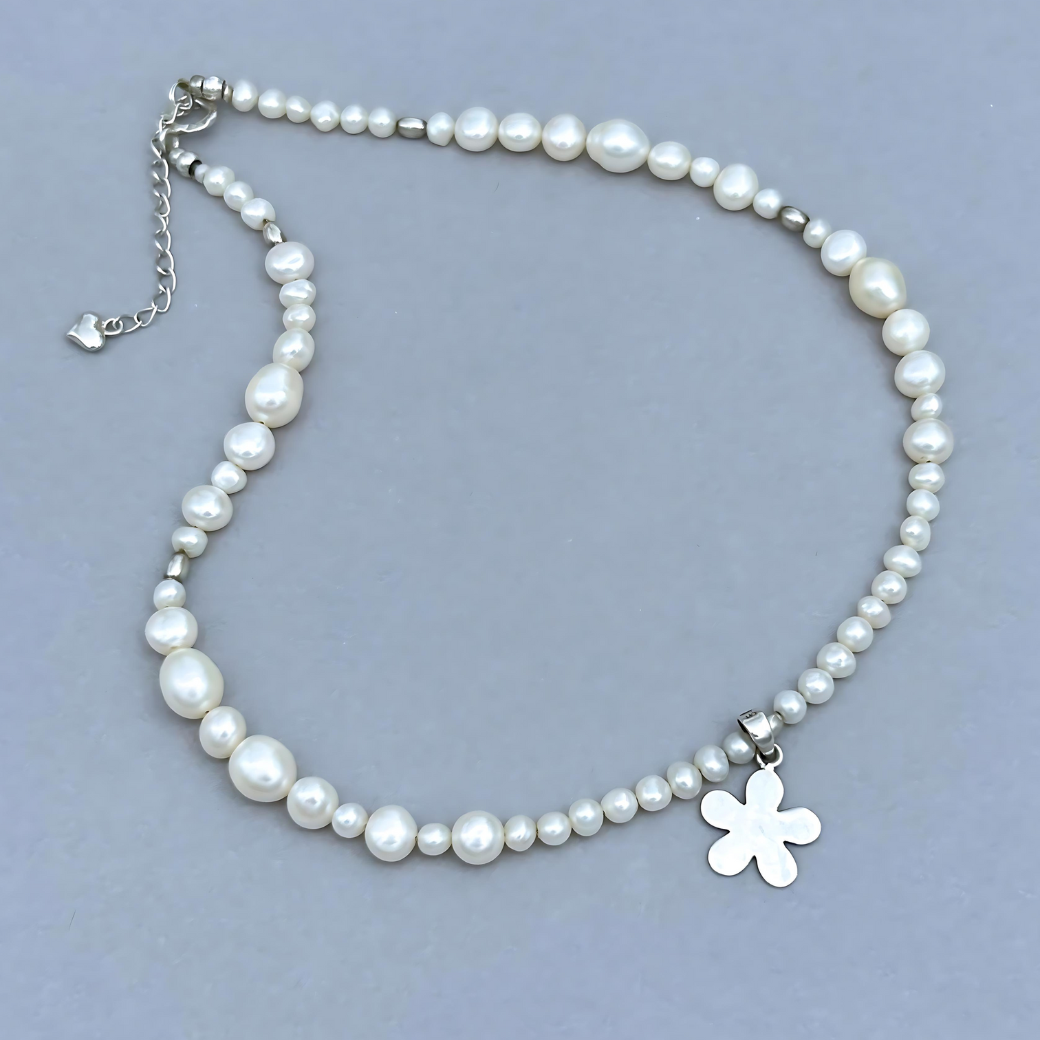 The Daizy Necklace is everything but your Grandmother's Pearl necklace. It is fun, trendy, and at the same time, it has an elegant twist to it.