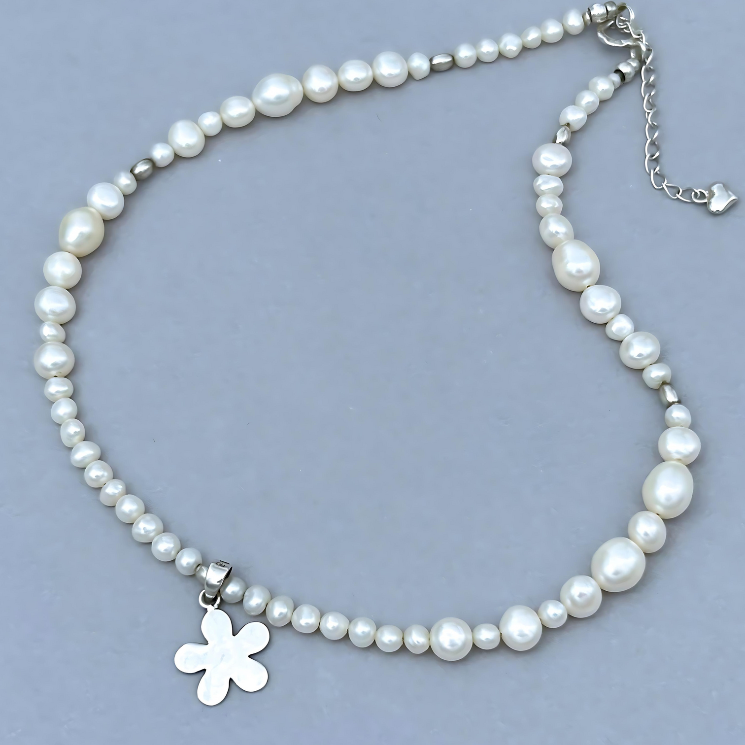 The Daizy Necklace is everything but your Grandmother's Pearl necklace. It is fun, trendy, and at the same time, it has an elegant twist to it. 