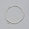 Product shot of the BIJOUBIJOU Sparkling Bracelet 01 made with octagonal-shaped Sterling Silver Beads. 